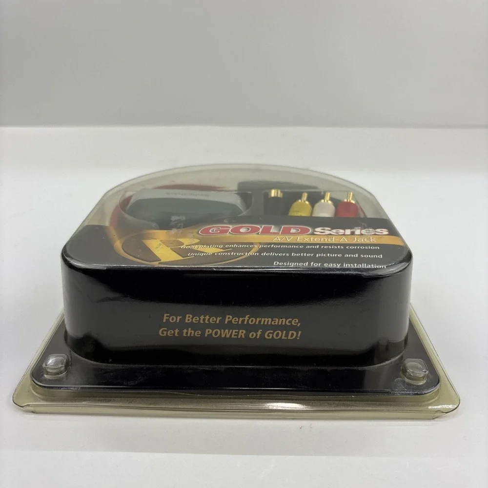 A/V Extend-A-Jack Gold Series‎ 6ft by RadioShack Easy Access To A/V Inputs New